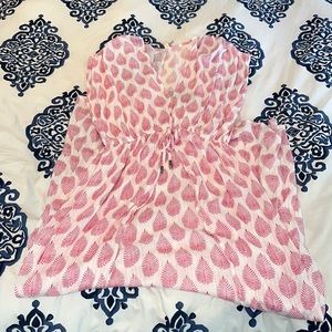 Elan Leaf Print Caftan